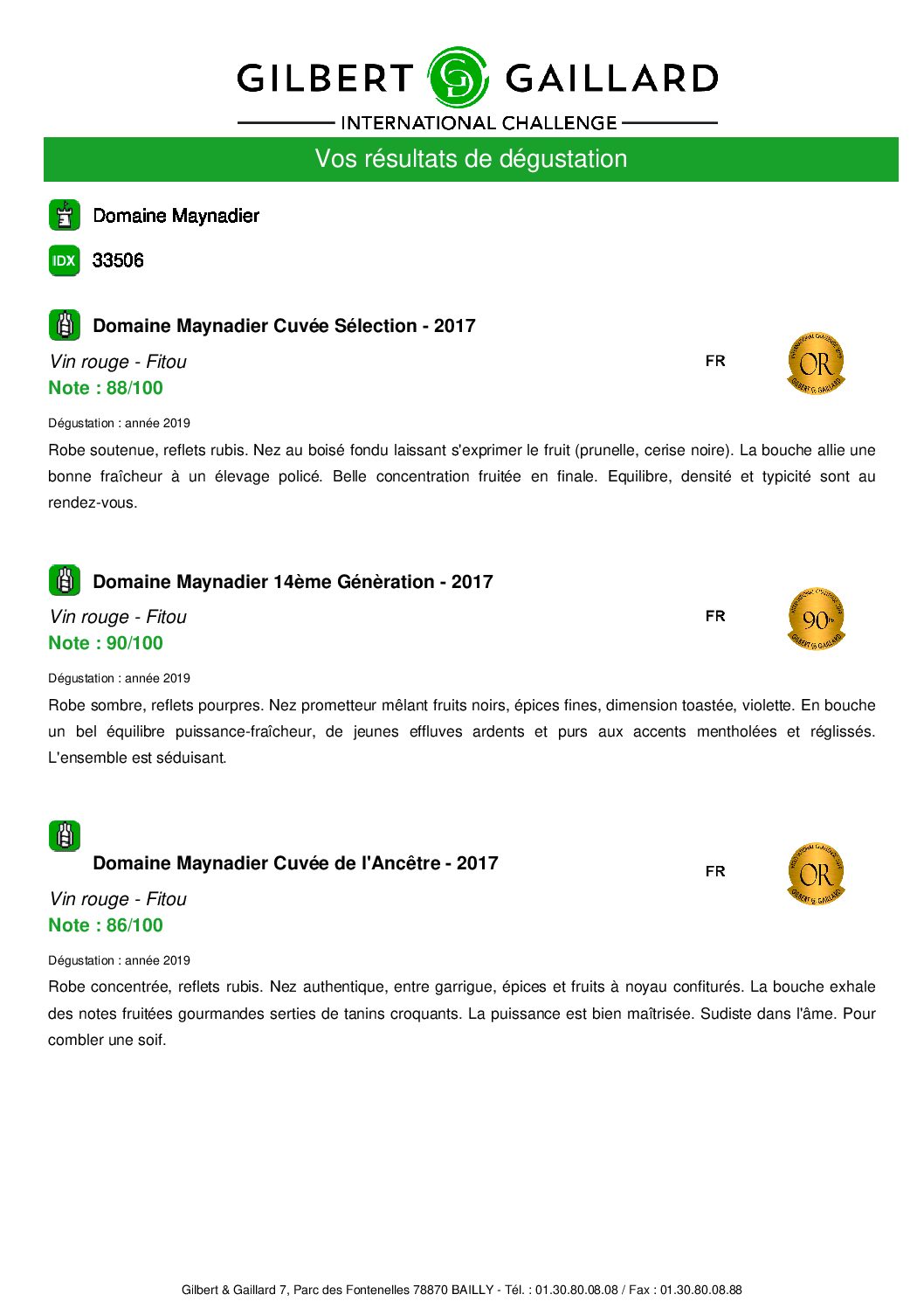 De jolis commentaires par Gilbert et Gaillard.